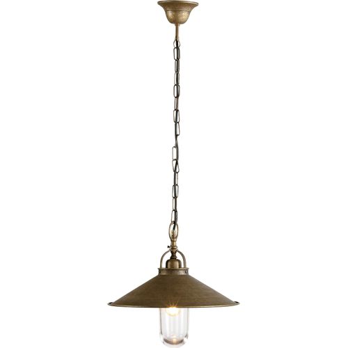 Außenleuchte IP44 in Bronze E27 Ø 35 cm Messing massiv Maritim Außenlampe Terrasse Haus