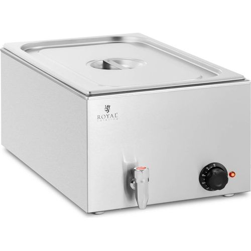 Royal Catering Bain Marie - 600 W - 1 GN 1/1 - Ablasshahn