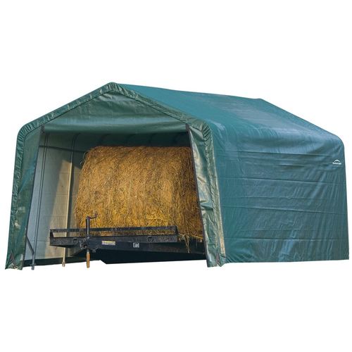 ShelterLogic Folien Weidezelt Zeltgarage Grün 610x380x260 cm