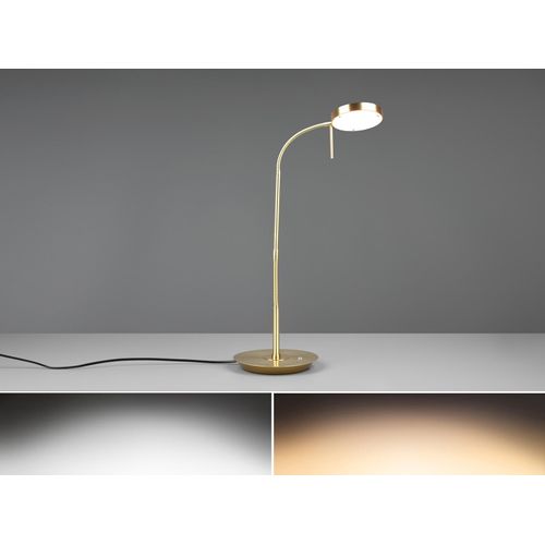 LED-Tischleuchte 'Monza' messing 12W 523310108 2300, 3000, 4000K