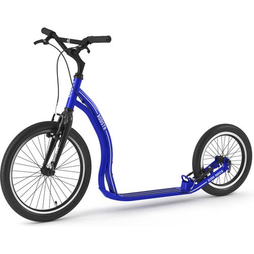 Yedoo Rodstr Alloy Roller Scooter Tretroller - für Erwachsene und Teenager, bis 150 kg, mit Luftreifen 20/16 und verstellbarem Lenker Blau