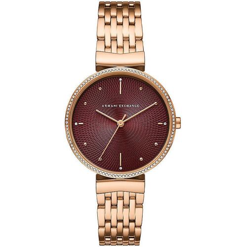 Armani Exchange AX5912 Damen-Armbanduhr, Edelstahl-Gehäuse, Metall-Armband