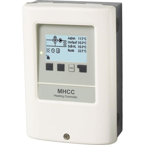 Solar Poolregler Pool TDC M Plus mit 2 Sensoren, beleuchtetem Display und Echtzeituhr