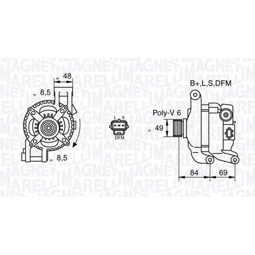 MAGNETI MARELLI Generator Artikel: 063377417010