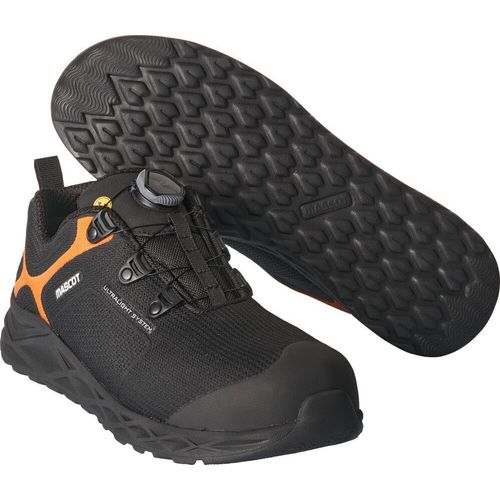 Sicherheitsschuhe Schwarz/Hi-vis Orange, Gr. 42 MASCOT F0270-909-0914