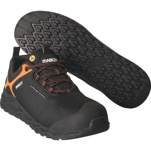 Sicherheitsschuhe Schwarz/Hi-vis Orange, Gr. 46 MASCOT F0271-909-0914