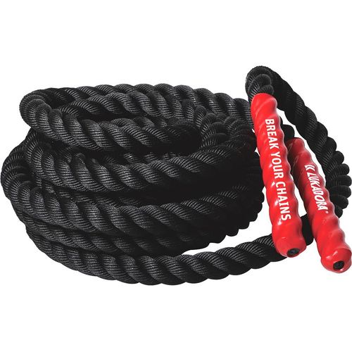 Lukadora - Battle Rope - 15M - Seil Krafttraiing - effektives Ganzkörpertraining - Crossfit