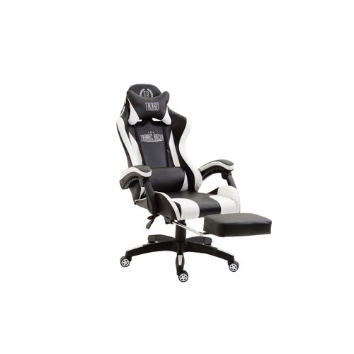 Bürostuhl HLO-CP49 Kunstleder schwarz/weiß