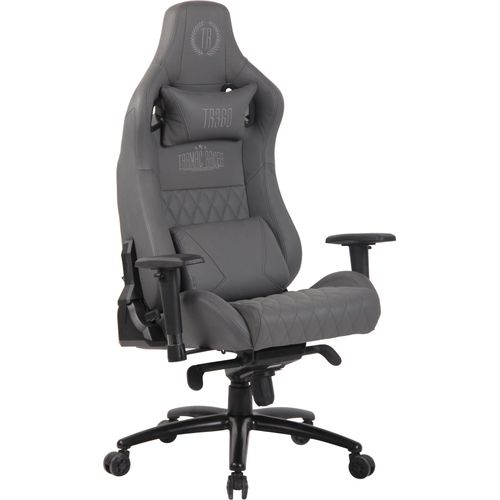 Bürostuhl HLO-CP53 Echtleder grau
