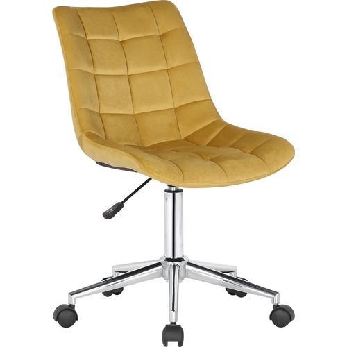 Bürostuhl HLO-CP61 Samt gelb