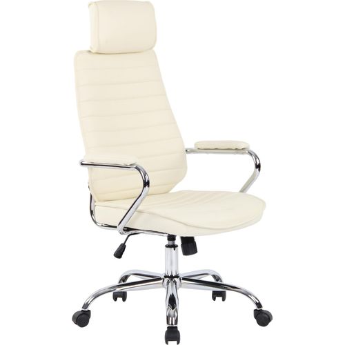Bürostuhl HLO-CP9 Echtleder creme