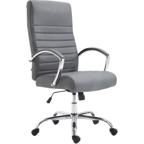 Bürostuhl HLO-CP83 Kunstleder grau