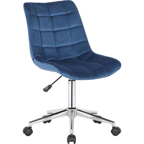 Bürostuhl HLO-CP61 Samt blau