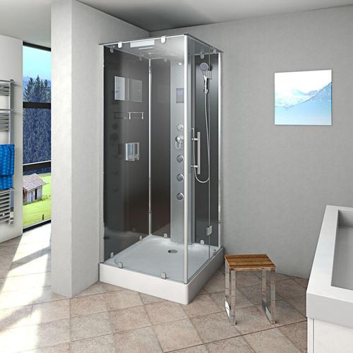 Duschkabine Komplettdusche D38-03R0 Fertigdusche Dusche 80x80 cm