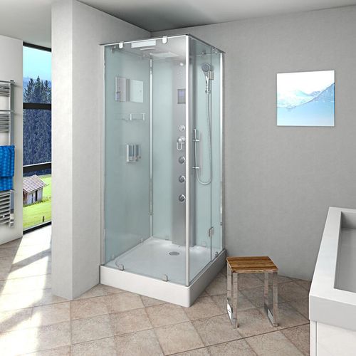 Duschkabine Komplettdusche D38-00R0 Fertigdusche Dusche 80x80 cm