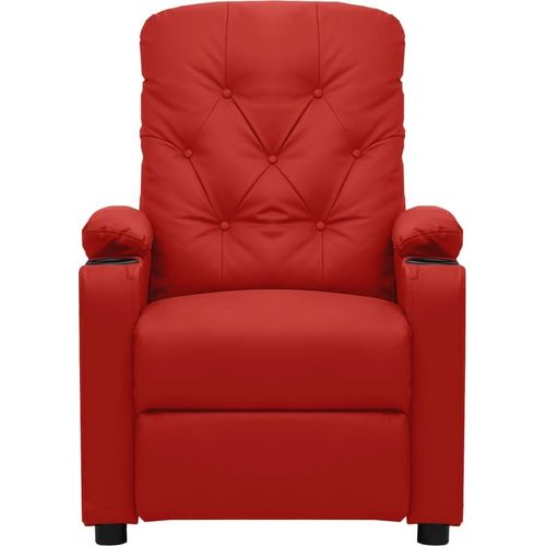 vidaXL Massagesessel Weinrot Kunstleder