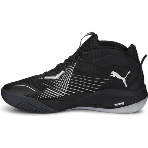 PUMA Eliminate Power Nitro M+ II Handballschuhe Unisex puma black/puma white/asphalt 43