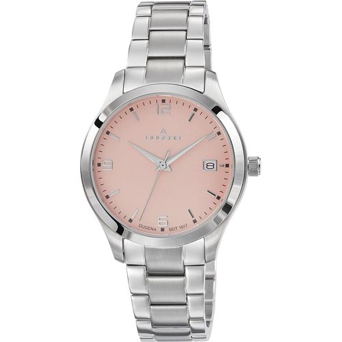Dugena Damen-Armbanduhr Tresor Woman, Quarz, Edelstahl, Saphirglas, 10 bar