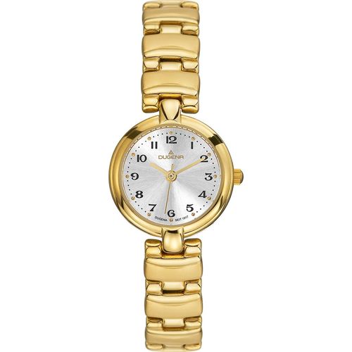 Dugena Damen-Armbanduhr Schmuckband, Quarz, Edelstahl, Mineralglas, 3 bar