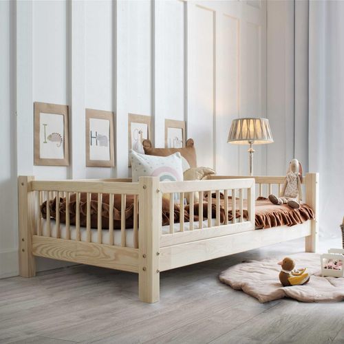 Basic Sprossen Kinderbett 160x80 Natur