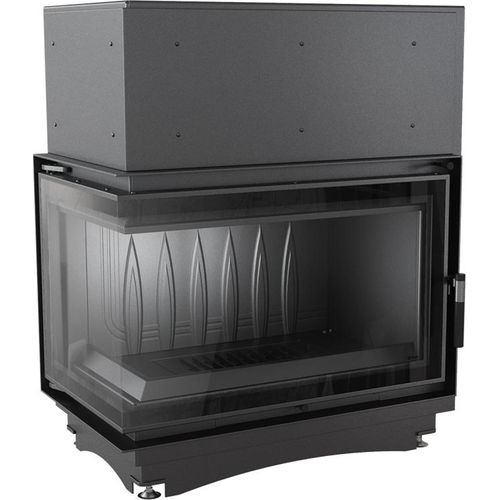 Kamineinsatz Gusseisen OLIWIA links 16 kW Ø 200 DECO