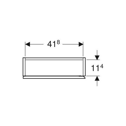 Geberit iCon Hängeschrank rechteckig, 1 Tür, 45x70x15 cm, 502.318.01.3