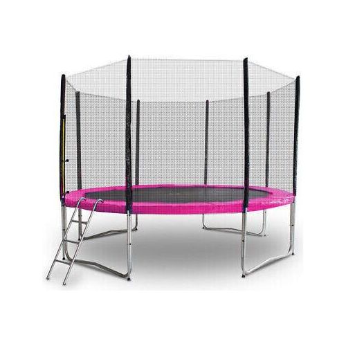 Trampolin-King 460cm Trampolin mit Sicherheitsnetz, Randabdeckung, Leiter, Pink MS-17144