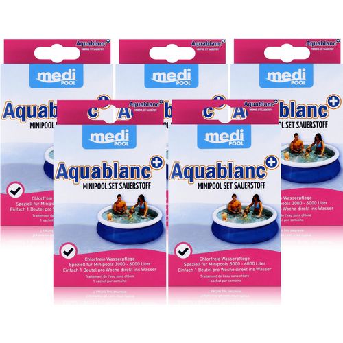 mediPOOL Aquablanc Chlorfreie Wasserpflege - Speziell für Minipools (5er Pack)