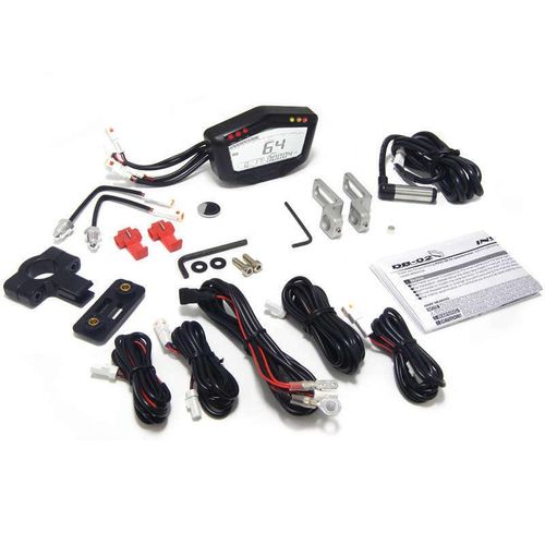 KOSO Tachometer DB-02 Multifunktion schwarz universal