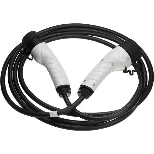 vhbw Ladekabel Typ 2 zu Typ 2 kompatibel mit Citroen e-Berlingo, C5 X PHEV, C5 Aircross PHEV, C4, AMI, E-C3 Elektroauto, 1-phasig, 16 A, 3,5 kW, 5 m