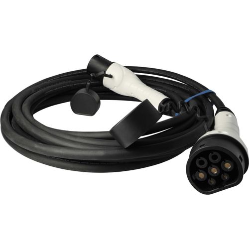 vhbw Ladekabel Typ 2 zu Typ 2 kompatibel mit Citroen e-Berlingo, C5 X PHEV, C5 Aircross PHEV, C4, AMI, E-C3 Elektroauto, 1-phasig, 32 A, 7 kW, 10 m