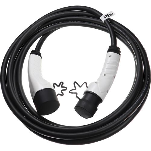 vhbw Ladekabel Typ 2 zu Typ 2 kompatibel mit Citroen e-Berlingo, C5 X PHEV, C5 Aircross PHEV, C4, AMI, E-C3 Elektroauto, 1-phasig, 32 A, 7 kW, 7 m