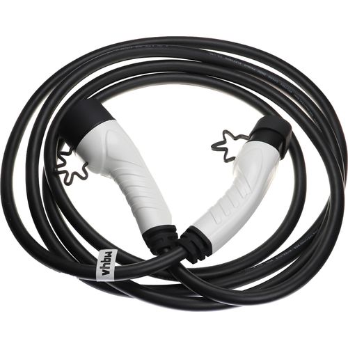 vhbw Ladekabel Typ 2 zu Typ 2 kompatibel mit Citroen e-Berlingo, C5 X PHEV, C5 Aircross PHEV, C4, AMI, E-C3 Elektroauto, 1-phasig, 32 A, 7 kW, 5 m