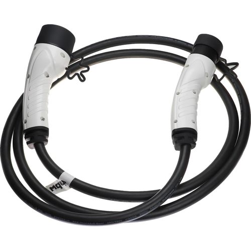 vhbw Ladekabel Typ 2 zu Typ 2 kompatibel mit Citroen e-Berlingo, C5 X PHEV, C5 Aircross PHEV, C4, AMI, E-C3 Elektroauto, 1-phasig, 32 A, 7 kW, 3 m
