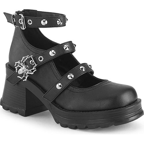 BRATTY-30 Damen Boots von DemoniaCult, Schwarz EU 40, US 10