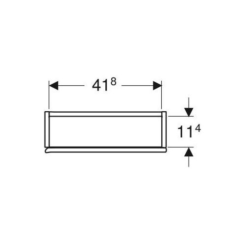 Geberit iCon Hängeschrank quadratisch, 1 Tür, 45x46,7x15 cm, 502.319.JR.1