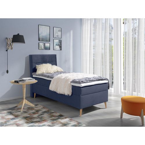 MEBLITO Einzelbett Boxspringbett Jugendbett Bettkasten Largo Mini Jugendzimmer 90x100/200 cm rechts