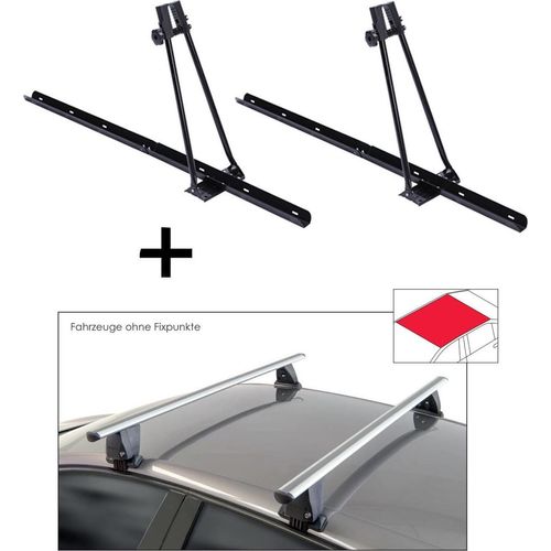 2x Fahrradträger ORION + Dachträger VDP Delta kompatibel mit für Mazda BT-50 (4 Türer) ab 2011