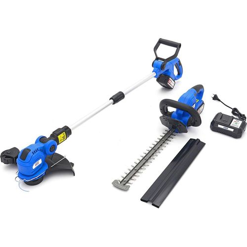 Rasentrimmer Heckenschere Akku 4Ah 20V 250mm Trimmer 450mm Schere Freischneider