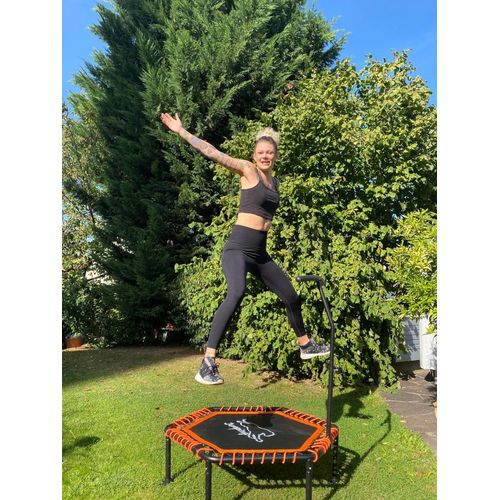 SLAVIKOSWAY Fitness Trampolin ca 120cm Gummiseilfederung verstellbarer Höhe
