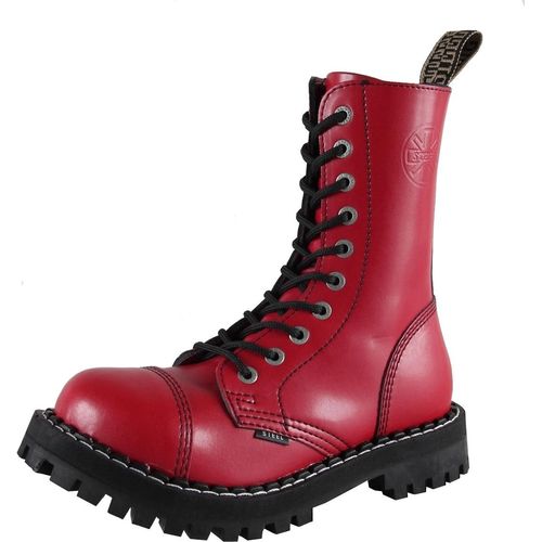 Steel - Full Red, 10-Loch Boots