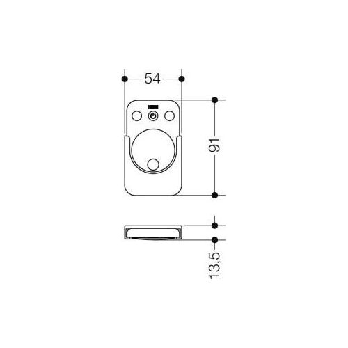 HEWI 65058 Fernbedienung LED-Spiegel,