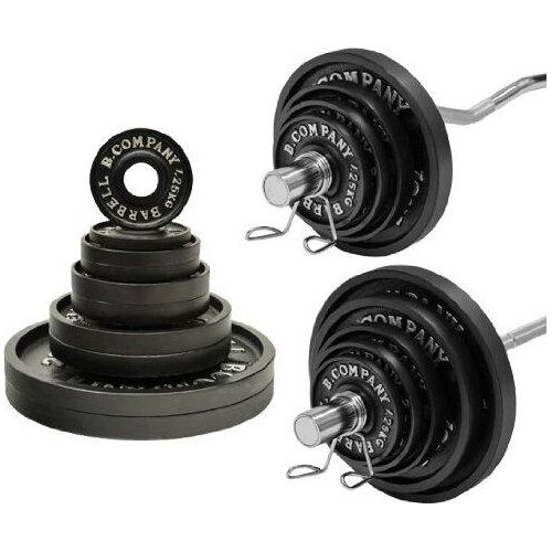 Olympia-Set 88 kg Langhantel SZ-Hantel Hantelscheiben Guss