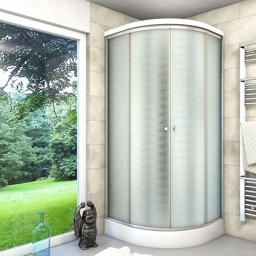 Duschkabine Fertigdusche Dusche Komplettkabine D10-10M1-EC 90x90 cm