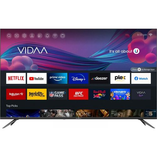 Smart Tech 55Zoll 4K UHD Fernseher Vidaa TV 55UV10V1 Voice assistant