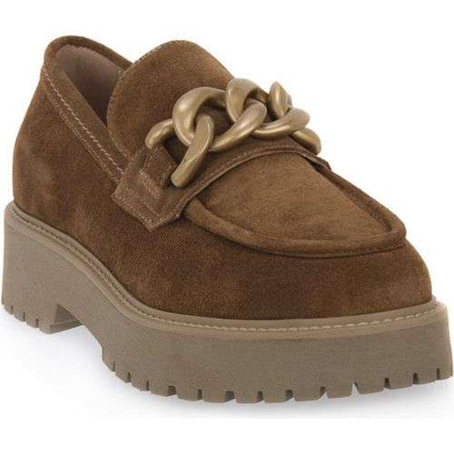 Nero Giardini Velour malto Kette gold Damen Slipper in Braun, Größe 37
