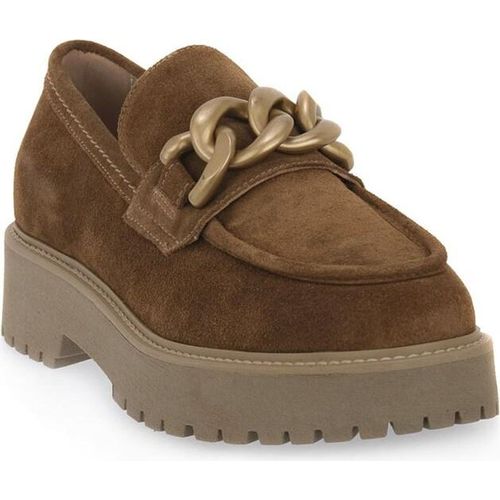Nero Giardini Velour malto Kette gold Damen Slipper in Braun, Größe 38