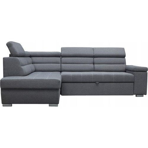 Modernes Ecksofa WILLIAM links mit Schlaffunktion (Look 10)