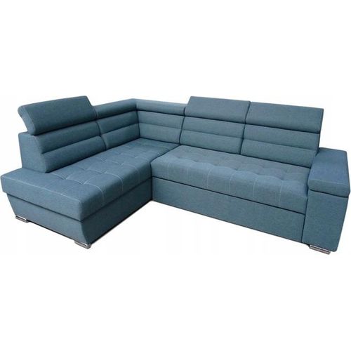 Modernes Ecksofa WILLIAM links mit Schlaffunktion (Look 22)