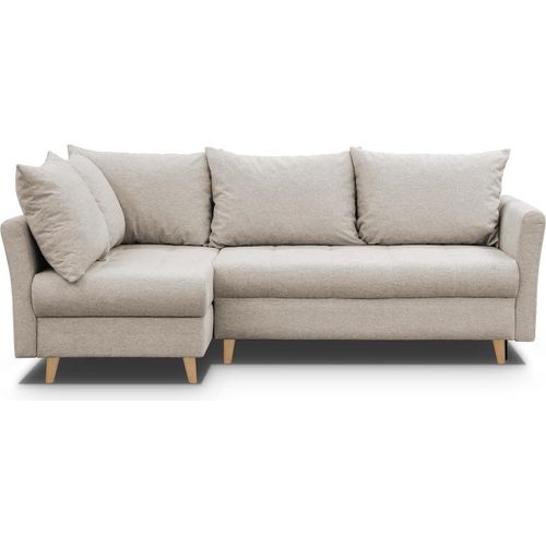 LINKES ECKSOFA NIKO MIT SCHLAFFUNKTION (Cappuccino – Gemma 06)
